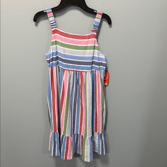 Wonder Nation Multicolor Striped Kids Dress - Picture 1 of 11